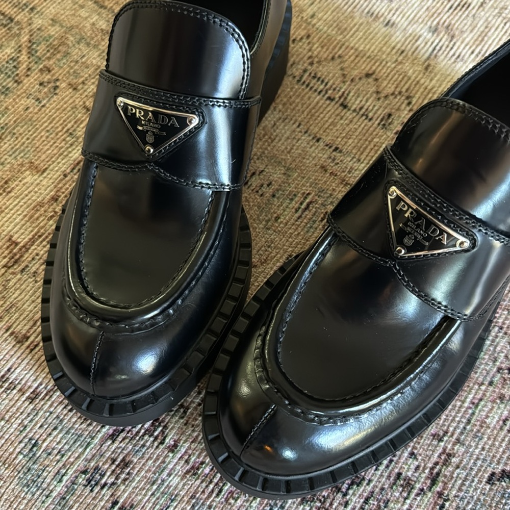 Prada Leather Oxfords - Picture 2 of 7